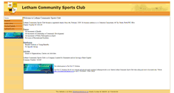Desktop Screenshot of lethamsportsclub.co.uk